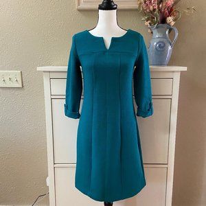 Boden teal knit dress